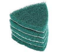 Fafeicy 5 almohadillas triangulares para fregar, almohadilla de pulido autoadhesiva, accesorios para máquina de molienda, paño de limpieza industrial