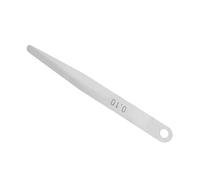 Fafeicy 5 uds 0,08mm/0,1mm Calibre de espesores de Acero Inoxidable medidor de Espesor de Relleno métrico Herramienta de medición de Calibre(0.1mm)