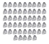 Fafeicy 50PCS Conector Dúplex de Caja de Alambre de 3/8 Pulgadas Conector Dúplex de Conducto de Metal Flexible para Cable FMC AC MC NM Codo de 90 Grados para Electricistas