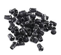 Fafeicy 50Pcs LED Portalámparas Soporte de Diodo Clip de Plástico Negro para Montaje en Bisel Temperatura -20°C a 120°C (3mm)