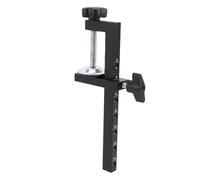 Fafeicy Abrazadera C para Escritorio, Rango de Sujeción Extra Ancho de 0-143 Mm con Orificios de 7 Posiciones y Pernos de Ajuste Fino, Almohadillas de Silicona Antideslizantes para