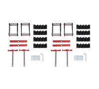 Fafeicy Abrazadera de Presión de 4 Vías, Herramienta de Sujeción para Carpintería de Aleación de Aluminio con Diseño Multifuncional para Carpinteros, Gabinetes, Muebles, Ensamblaje de