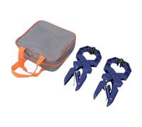 Fafeicy Abrazadera Manual con Trinquete Abrazadera de Resorte de Liberación Rápida de Rango 0-50 Mm con Almohadillas Planas y Estructura de Trinquete para Carpintería Ensamblaje de Metal
