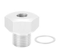 Fafeicy Adaptador 1.5, Aluminio, Adaptador de Sensor de Presión de Aceite 1/8 NPT para Motor LS, Compatible con Calibre LS1 LS3