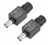 Fafeicy Adaptador BNC Macho a Hembra Conector BNC Resistencia de Carga de 50 Ohmios 2 Piezas Negro con ABS de Primera Calidad y Construcción de Metal para Aplicaciones de Prueba de