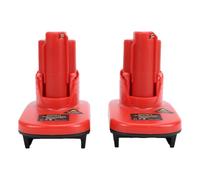 Fafeicy Adaptador de Batería de 2 Piezas para Herramienta Eléctrica M12 Convertidor de 18 V a 12 V ABS Portátil Liviano con Cabezal de Batería de 18 y de de 12 para Tiempo