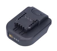 Fafeicy Adaptador de Batería de Litio para Herramienta Eléctrica, Base de Montaje para Convertidor de Conector, para 20 V, 4 Pines con Hebilla Antideslizante, Chapa de Acero Niquelada