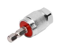 Fafeicy Adaptador de Portabrocas sin Llave Adaptador de Taladro de Destornillador Rápido Vástago Hexagonal para Destornillador Inalámbrico con Portabrocas de 3 Mordazas de Acero de