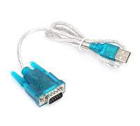 Fafeicy Adaptador de Puerto Serie USB a RS232 Paquete de 2 Cable Serie HL340 de 9 Pines de Plástico Metálico Plug and Play Transmisión en Caliente de Intercambio en Caliente para Usuarios de