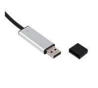 Fafeicy Adaptador Mini USB a DMX, Controlador DMX512 para Iluminación de Escenario, Compatible con Windows XP/Vista/7, Construcción de Metal + Plástico, Cable de 1 M para una Transmisión de Datos