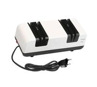 Fafeicy Afila Cuchillos Eléctrico, Preciso de 2 Etapas de 15 Grados | Muelas Abrasivas de Corindón para Cuchillas Rectas, Tijeras de Cocina y Destornilladores de Ranura, Motor Compacto de 50W