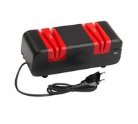 Fafeicy Afila Cuchillos Eléctrico, Preciso de 2 Etapas de 15 Grados | Muelas Abrasivas de Corindón para Cuchillas Rectas, Tijeras de Cocina y Destornilladores de Ranura, Motor Compacto de 50W