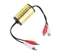 Fafeicy Aislador de Ruido, Cable de Señal de Cobre ABS Reductor de Ruido de Bucle de Tierra con Alta Corriente de Salida, Baja Distorsión, Antiinterferencias para Audio de Automóvil Pedalera Estéreo