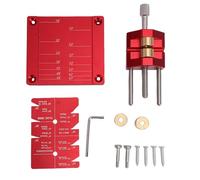 Fafeicy Ajustador de ángulo de Afilado de Cincel de Guía de Afilado Ajustable para Herramientas de Carpintería Resultados Profesionales Aleación de Aluminio Ligera Rojo