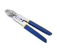 Fafeicy Alicates para Engarzar, Herramienta para Engarzar Cuerdas de Alambre con Funda de Aluminio de Acero Inoxidable de 10 Pulgadas con 4 Posiciones de Engarzado de 0,1 a 2,2 Mm para
