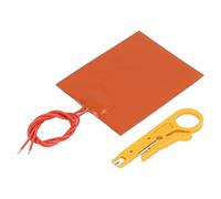 Fafeicy Almohadilla Calefactora de Caucho de Silicona, Estera Calefactora Delgada y Flexible de 12 V, 20 W, 250 ℃ de Alta Resistencia Dieléctrica con Alambre de Aleación de Níquel-cromo,