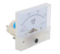 Fafeicy Amperímetro Medidor de Corriente Analógico Puntero ABS Amperímetro CC 0 a 300 MA Lectura Fácil Cableado Simple 63 X 58 X 56 Mm para Banco de Pruebas de Distribución de Energía Equipo Eléctrico
