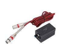 Fafeicy Amplificador de Micrófono 48V Phantom Power Ganancia de 0 a 28dB con Conector XLR de 6,35 Mm Interfaz de Sonido para Cámara Mezclador Tarjeta de Sonido Grabación Profesional