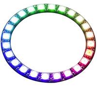 Fafeicy Anillo de Luz RGB, 2 Unidades, LED WS2812 5050, 24 bits, 5V, Diámetro Interior 7 cm y Exterior 8,5 cm, con Controladores Integrados