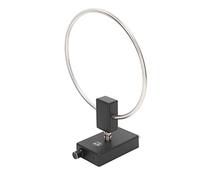 Fafeicy Antena de Radio de Onda Corta, 3-30MHz, Bucle de Acero Inoxidable, Recepción Activa para Interiores
