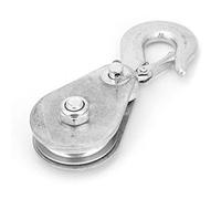 Fafeicy Bloque de Polea, Rueda de Elevación de Acero de Alta Resistencia, 1 Pieza de 0,5 Toneladas a 1 Tonelada para Equipos de Ejercicios y Uso Doméstico (tonelada)