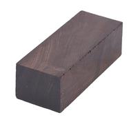 Fafeicy Bloque de Talla en Blanco de Madera de ébano, Acabado Brillante para Manualidades, Mangos e Incrustaciones de Instrumentos, 125 X 50 X 40 Mm