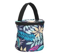 Fafeicy Bolsas de Tejer, Bolsa de Compras de Almacenamiento Garn de Herramientas de Costura Almacenamiento para Hilos para Ganchos de Crochet para Agujas de Tejer (Pequeño Barril Redondo)