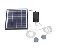 Fafeicy Bomba de Aire Solar de 10 V y 6 W, Bomba de Fuente con Panel Solar Ajustable, de Oxígeno con Energía para Estanque, Acuario, Pecera con Manguera de Piedra de Burbujas