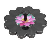 Fafeicy Bomba de Fuente Solar ABS Motor sin Escobillas Disco Flotante 6V 1.4W con 8 Boquillas Inicio Rápido Spray de 30 a 50 Cm para Baño de Pájaros Estanque de Peces Paisaje de Jardín