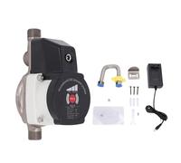 Fafeicy Bomba Elevadora de Presión de Agua de Ducha Inteligente, Interruptor Automático Manual de 80 W, Caudal de 475,5 GPH para el Hogar, Baño, Cocina, Interfaz NPT de 1/2 Pulgada (Enchufe de la