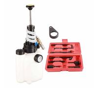 Fafeicy Bomba Extractora de Fluido, Herramienta de Fluido de Transmisión Manual de 3 Litros, Bomba de Transferencia de Líquido de Alta Velocidad con 8 Adaptadores ATF para Varios