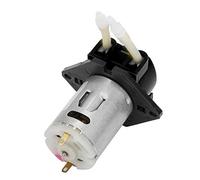 Fafeicy Bomba Peristáltica DC 24V, Bomba de Dosificación Peristáltica de 12V 2 * 4 Mm Bomba de Laboratorio con Diseño de para para Facilitar el Reemplazo de la Manguera (BLACK)