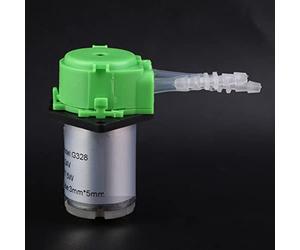 Fafeicy Bomba Peristáltica de 24 V CC, Cabezal de Bomba ABS con 3 Rodillos para Dosificación de Líquidos de bajo Flujo en Análisis de Laboratorio de Acuario, Rango de Flujo de 10-90 Ml/min