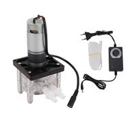 Fafeicy Bomba Peristáltica de Alto Flujo, Velocidad Ajustable, Motor Cepillado CC, 200-3000ml Min, Bomba Dosificadora de Líquidos de Laboratorio para Análisis de Acuarios (Enchufe de la UE)