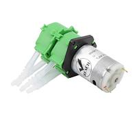 Fafeicy Bomba Peristáltica de Doble Cabezal, Material POM, Bomba Dosificadora para Acuario, Circulación de Agua Líquida para Peceras, 3x5mm, DC12V (DC12V)