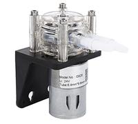 Fafeicy Bomba Peristáltica Grande, Bomba de Motor con Engranajes Cepillados con Cabezal de PC Transparente, 500 Ml/min, para Accesorios de de Aire de Acuario, Peristáltica G928 con Ranura para (24V)