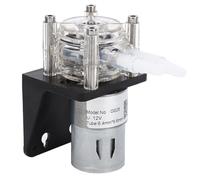 Fafeicy Bomba Peristáltica Grande, Bomba de Motor con Engranajes Cepillados con Cabezal de PC Transparente, 500 Ml/min, para Accesorios de de Aire de Acuario, Peristáltica G928 con Ranura para (12V)