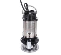 Fafeicy Bomba Sumergible de Acero Inoxidable de 1100 W, Cabezal de 20 M, Caudal de 3 M3h, Salida de 1 Pulgada, Bomba de Agua Solar de CC de 50 Hz con Motor de Cobre, Sello de PTFE para (Enchufe de