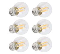 Fafeicy Bombillas LED, Bombillas de Filamento Retro Regulables de 4W con Diseño de Vidrio Transparente para Lámparas de Mesa de Araña, Luz Cálida de 220V 360LM