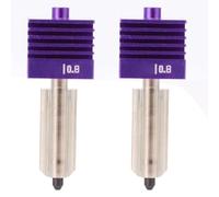 Fafeicy Boquilla de Acero Endurecido de Alta Velocidad Hotend de 0,8 Mm, Revestimiento MPVD Antiadherente Apto para Impresora 3D Lab A1 A1 MINI P2S H2