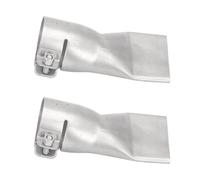 Fafeicy Boquilla de Soldadura de Boca Ancha Plana de 40 Mm, Boquilla de Pistola de Aire Caliente de Acero Inoxidable para Lámina de Plástico PP PVC, Diseño Compacto Resistente a Fugas, Salida de Calor