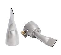 Fafeicy Boquilla Plana de Soldadura de Acero Inoxidable para Máquina de Soldadura de Aire, Kit con Punta Pequeña 20mm y Punta Grande 40mm