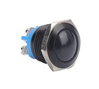 Fafeicy Botón Pulsador Metálico de Acero Inoxidable, Interruptor de Auto