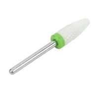 Fafeicy Broca de Cerámica para Uñas con Cabeza de Maíz, Broca para Uñas de 6 Mm con Rayas que Se Cruzan, Vástago de 2,35 Mm para Tallar, Pulir y Remodelar, Herramienta Liviana para Salón de para Uso