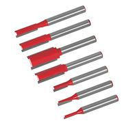 Fafeicy Broca de Corte Al Ras, Carburo Cementado, Broca Enrutadora de Vástago de 6 Mm, Fresa de 2 Flautas para Carpintería, Adecuada para Corte y Ranurado de Precisión