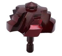 Fafeicy Broca de Elevación PPR, Vástago Hexagonal de 1/4 de Pulgada, Revestimiento de Alto Ti, Diseño en Espiral de 5 Flautas para una Perforación Eficiente de Tubos de Plástico de 50 Mm por Parte de
