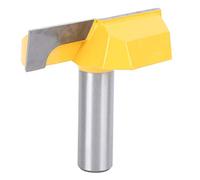 Fafeicy Broca de enrutador, cepillado de superficie inferior, cortador de fresado para carpintería, cuchillo de limpieza inferior, para madera, tablero de partículas(12 x 57mm )