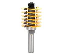 Fafeicy Broca de enrutador con 1/2 pulgada Diámetro del vástago, Fresa para carpintería con rodamiento, adopta la tecnología de soldadura de alta frecuencia, para mortajar madera