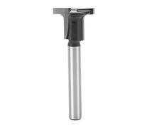 Fafeicy Broca de Ranura en T para Ranurar en Forma de Ojo de Cerradura, Vástago de 1/4 de Pulgada, Hojas de 3/8 y 1/2 de Pulgada de Diámetro, Fresa de Ranurado en T para Carpintería y