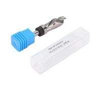 Fafeicy Broca Enrutadora de Corte a Ras en Espiral, Patrón de Compresión para un Acabado Suave, Broca Enrutadora de Rodamiento Superior con Vástago de 1/4 Pulgadas, Diámetro de 1/2